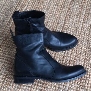 Little Burgundy leather ankle boots